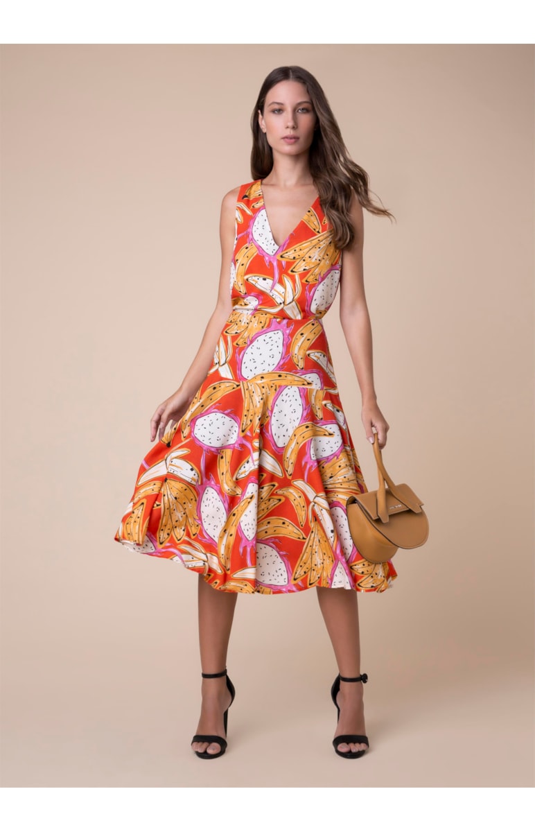 Saia Tropical Bananas Estampado