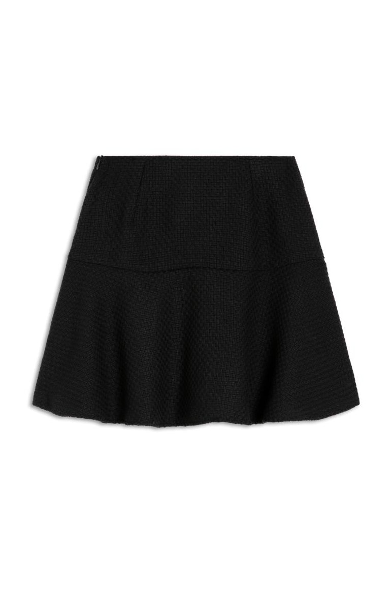 Saia Tweed Checkred Preto