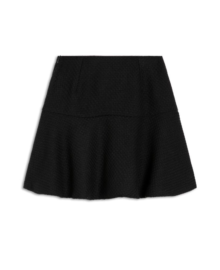 Saia Tweed Checkred Preto