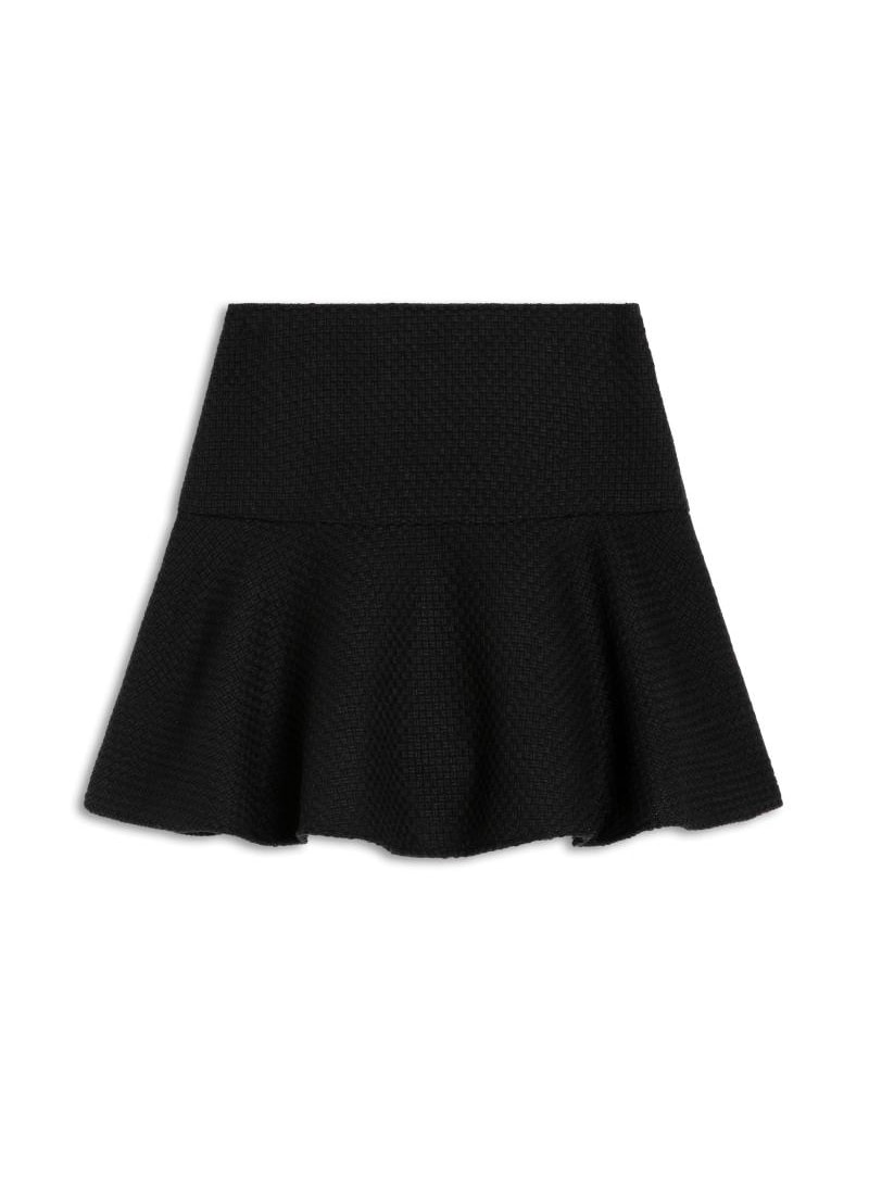 Saia Tweed Checkred Preto