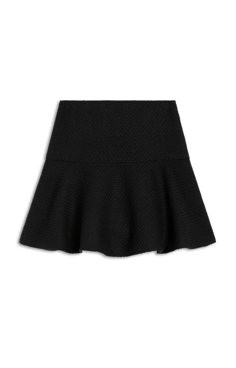 Saia Tweed Checkred Preto
