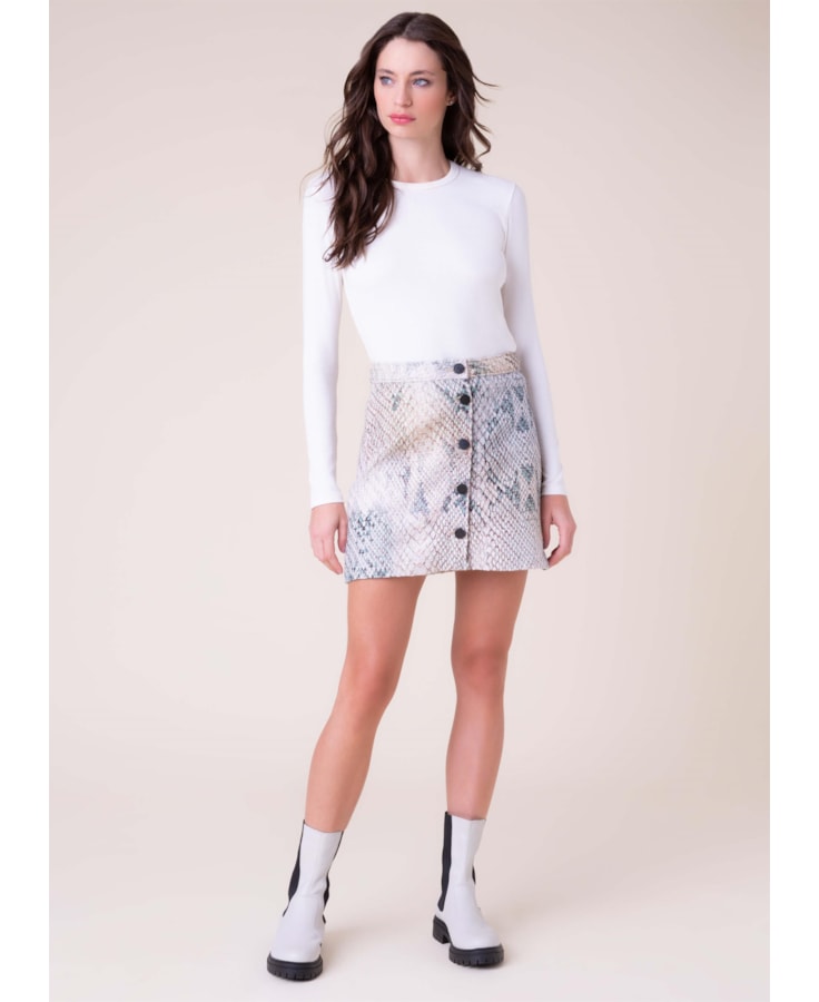 Saia Tweed Python Areia