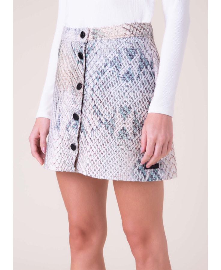 Saia Tweed Python Areia