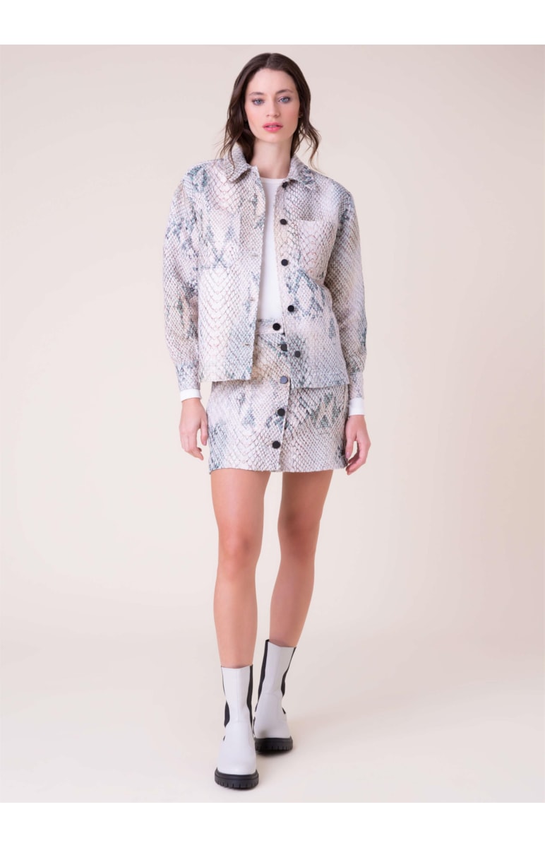Saia Tweed Python Areia