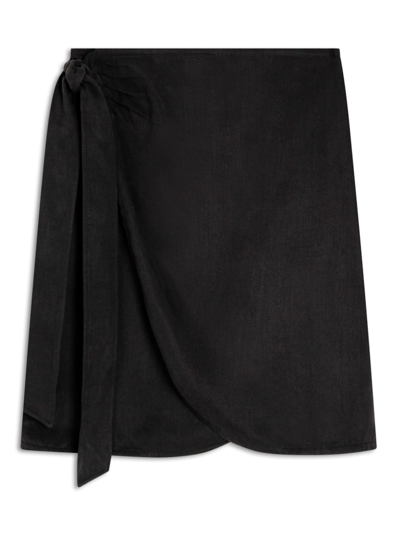 Saia Twill Pareô Preto