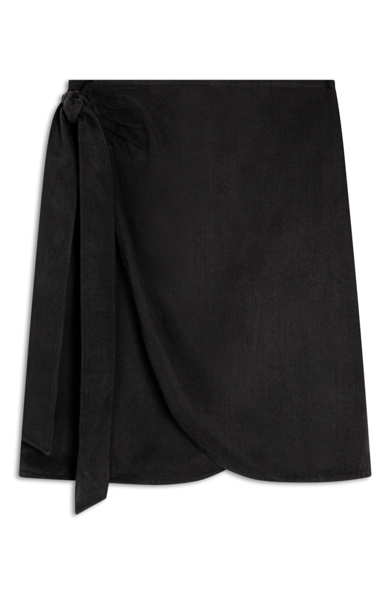 Saia Twill Pareô Preto