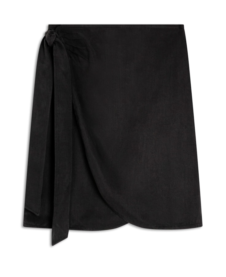 Saia Twill Pareô Preto