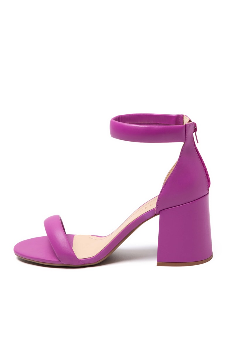 Sandália Salto Bloco Violeta