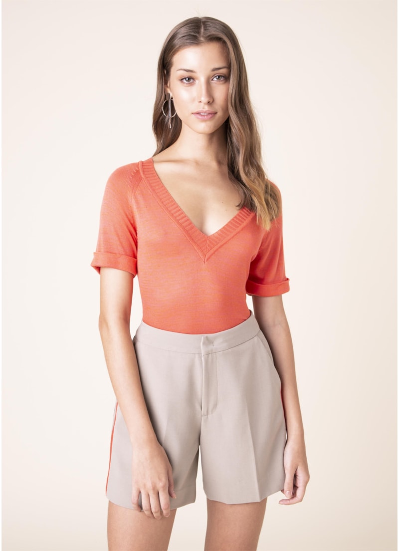 Short Alfaiataria Listras Areia