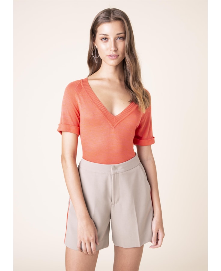 Short Alfaiataria Listras Areia
