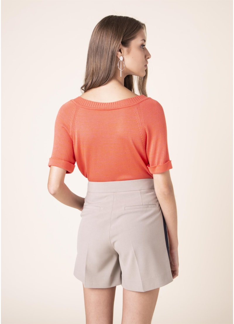 Short Alfaiataria Listras Areia