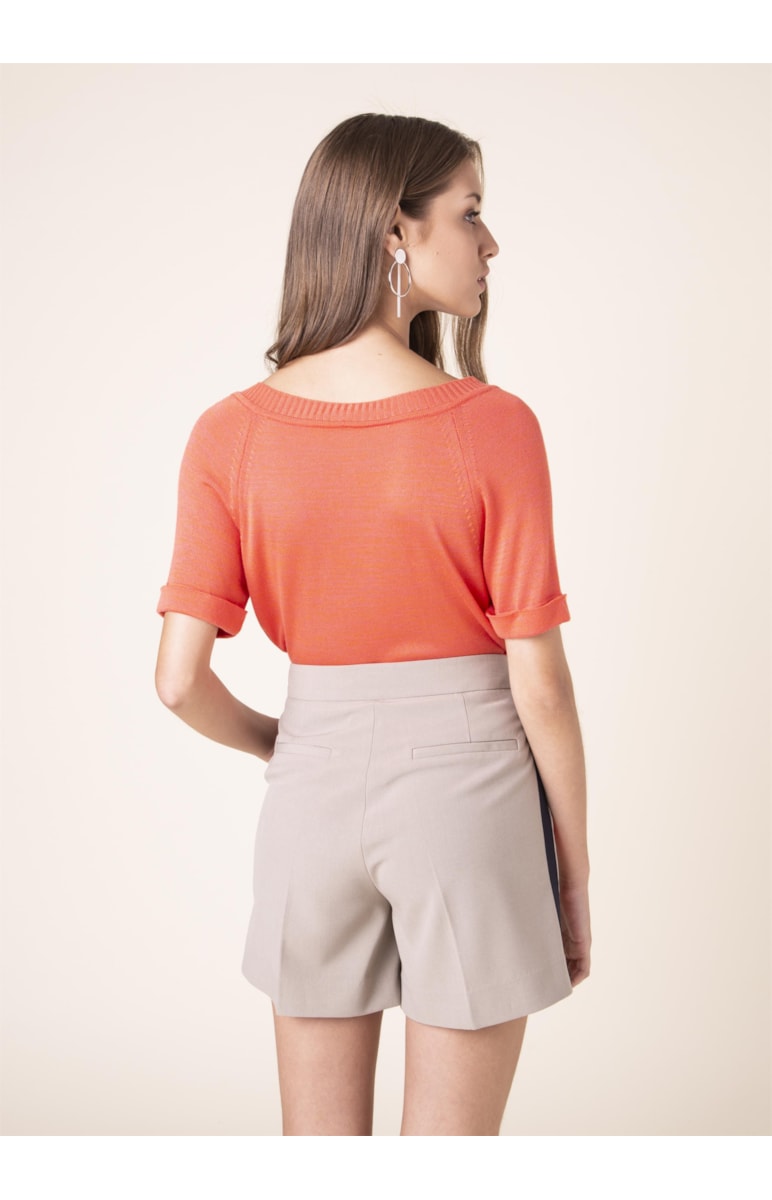 Short Alfaiataria Listras Areia