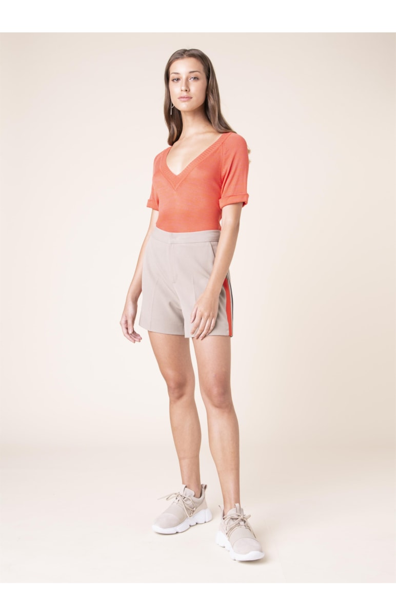 Short Alfaiataria Listras Areia