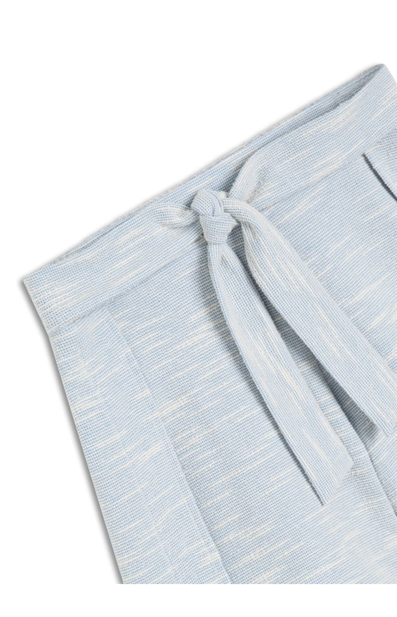 Short Boucle Transpasse Azul Seco