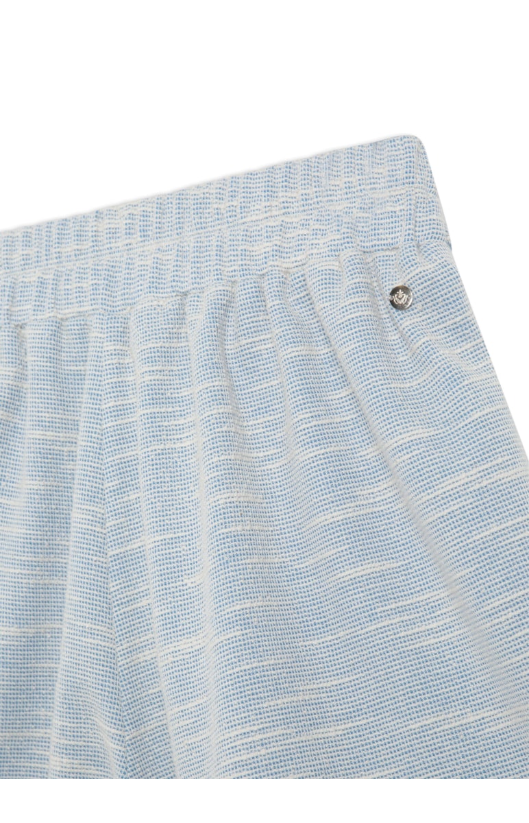 Short Boucle Transpasse Azul Seco