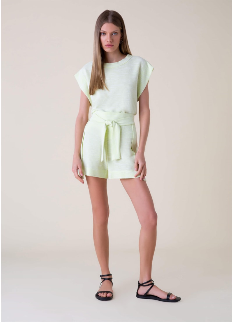 Short Boucle Transpasse Lemon