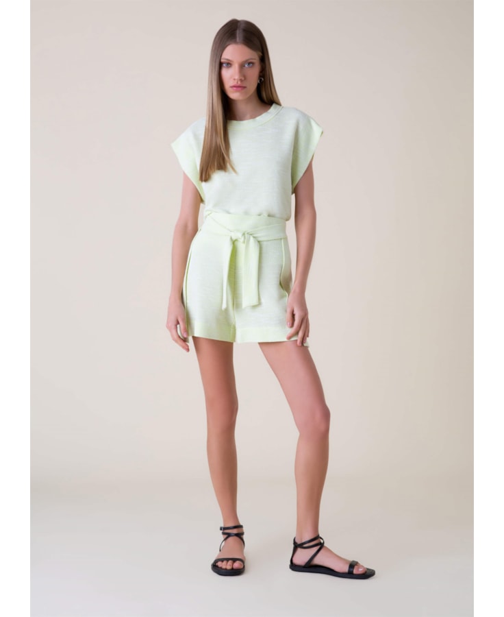 Short Boucle Transpasse Lemon