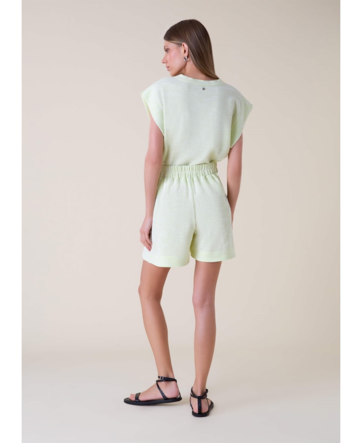 Short Boucle Transpasse Lemon