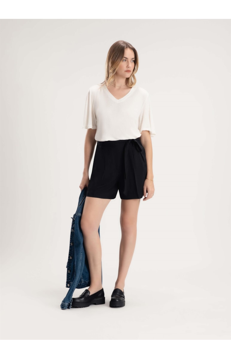 Short Cupro Touch Preto
