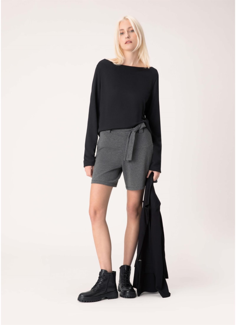 Short Moletom Comfort Chumbo Mescla