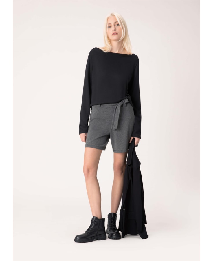 Short Moletom Comfort Chumbo Mescla