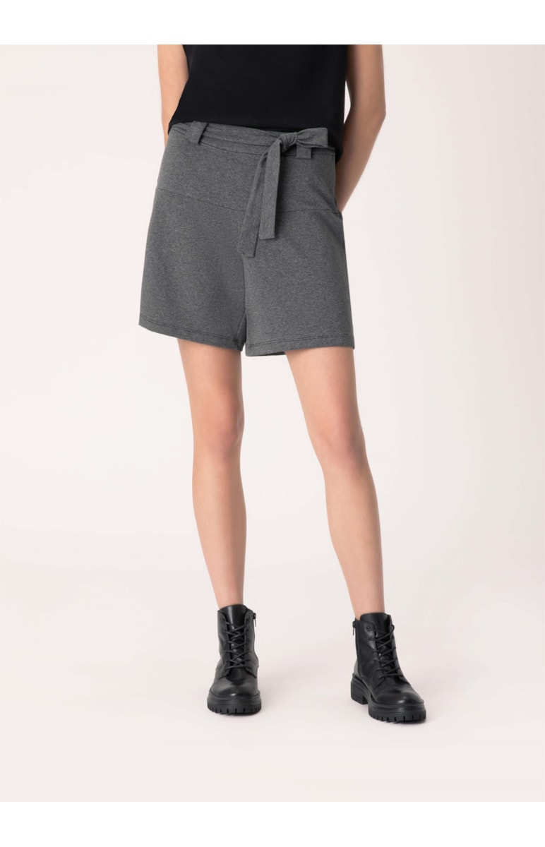 Short Moletom Comfort Chumbo Mescla