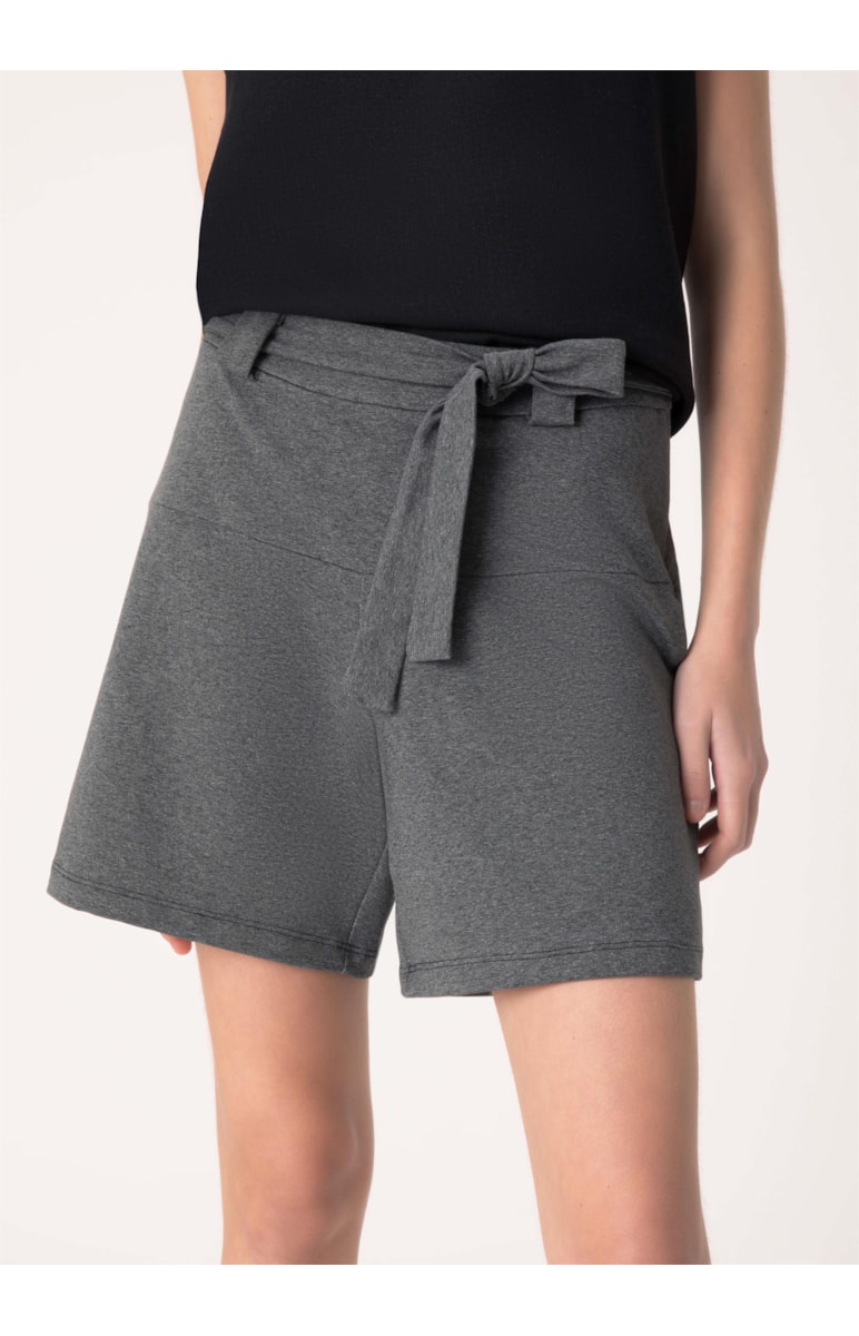 Short Moletom Comfort Chumbo Mescla