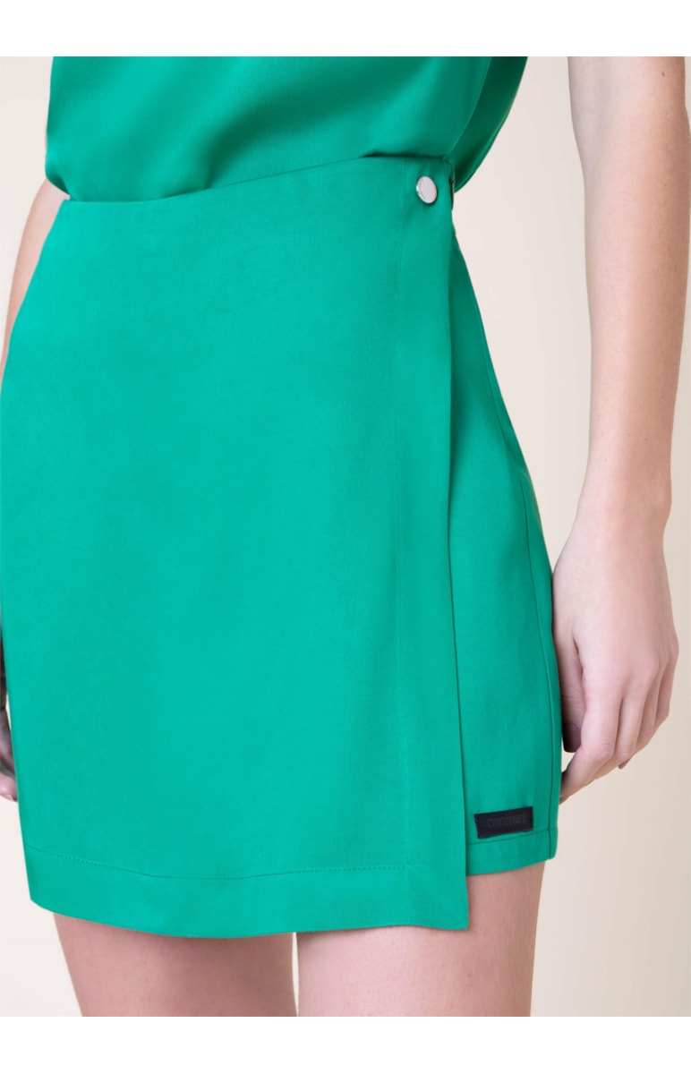 Short Saia Helo Verde Bandeira