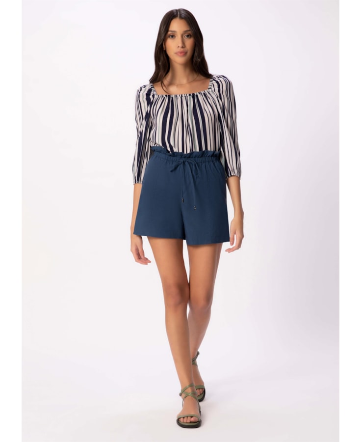 Short Tricoline Lake Clochard Dark Navy