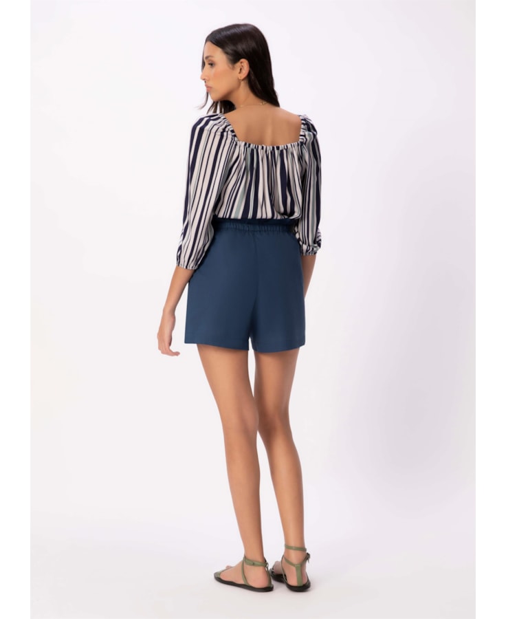 Short Tricoline Lake Clochard Dark Navy