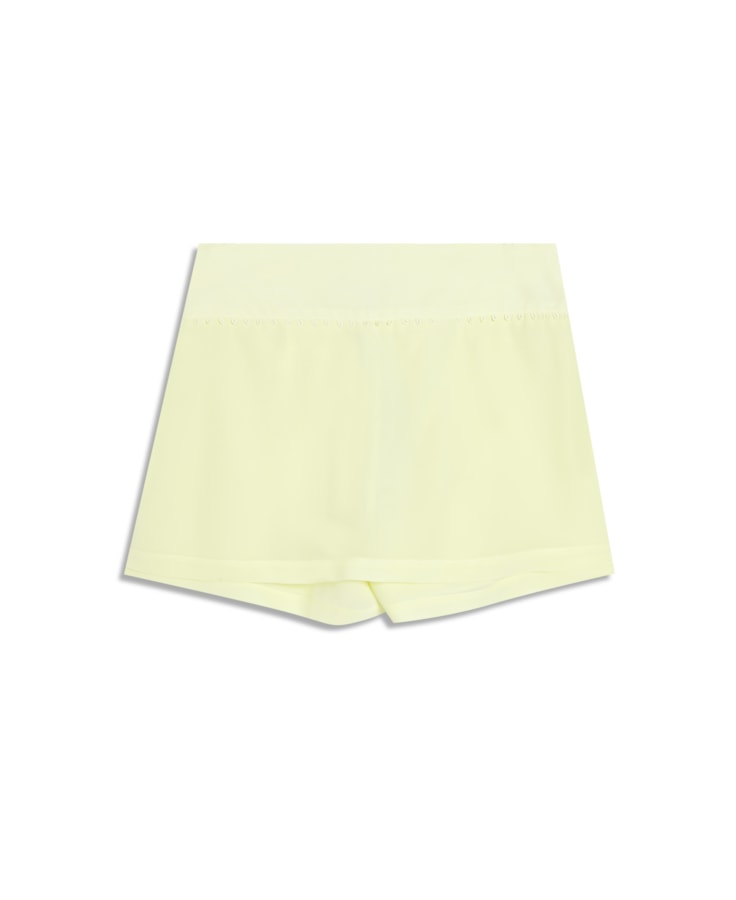 Shorts Saia Seda Detalhe Azelha Amarelo Claro