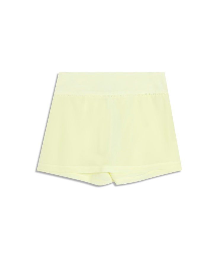 Shorts Saia Seda Detalhe Azelha Amarelo Claro