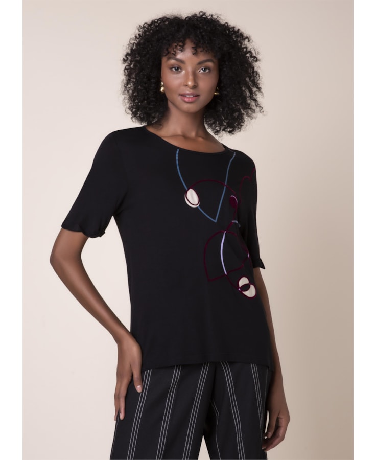T-Shirt Arabesco Preto
