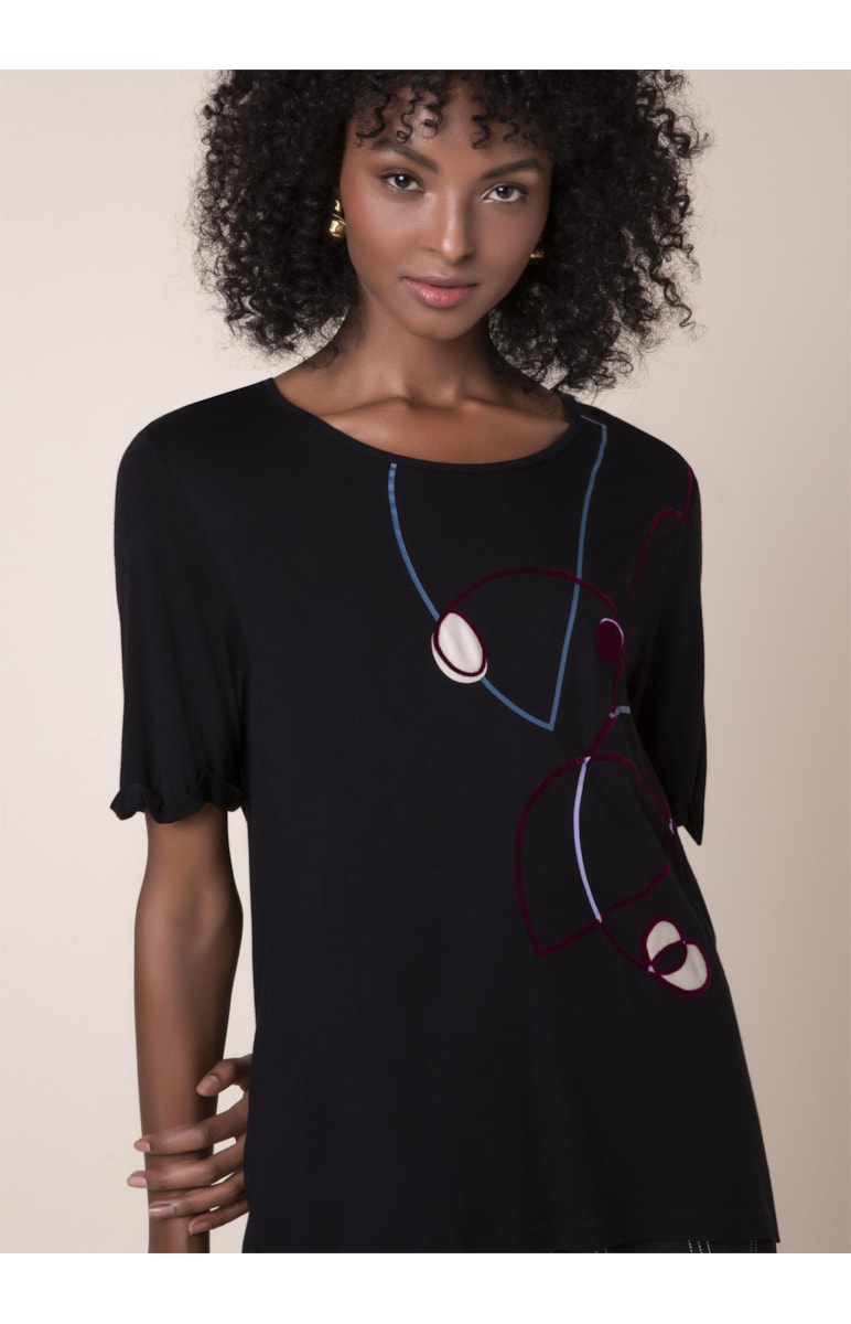 T-Shirt Arabesco Preto