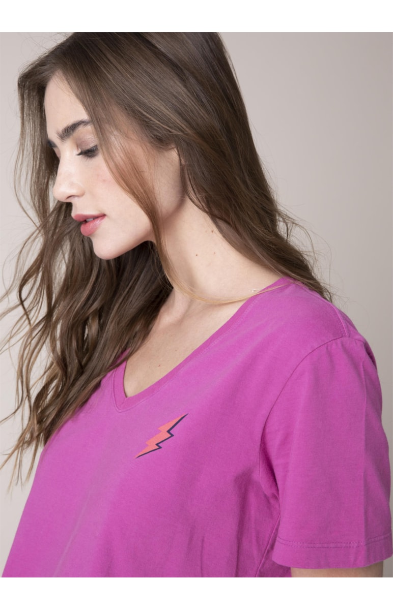 T-Shirt Cotton Gd Bolt Pink