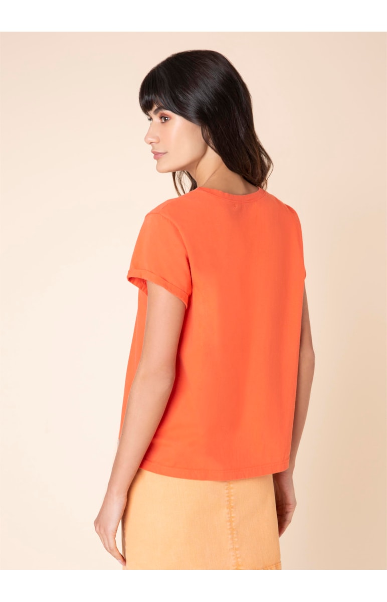 T-Shirt Flor Color Coral