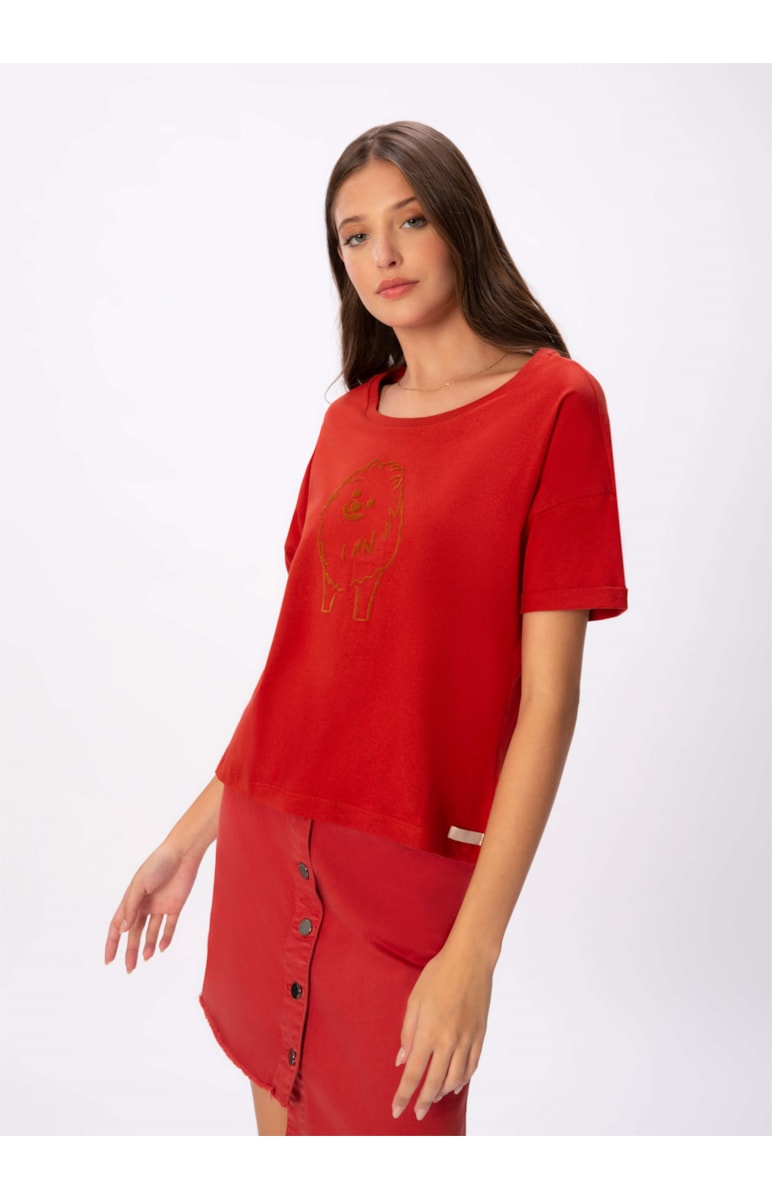T-Shirt Gaia Bordeaux