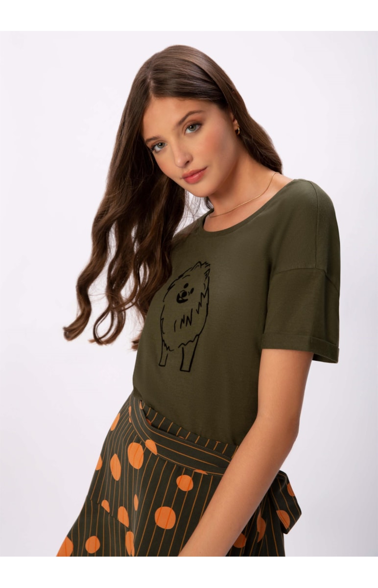 T-Shirt Gaia Musgo
