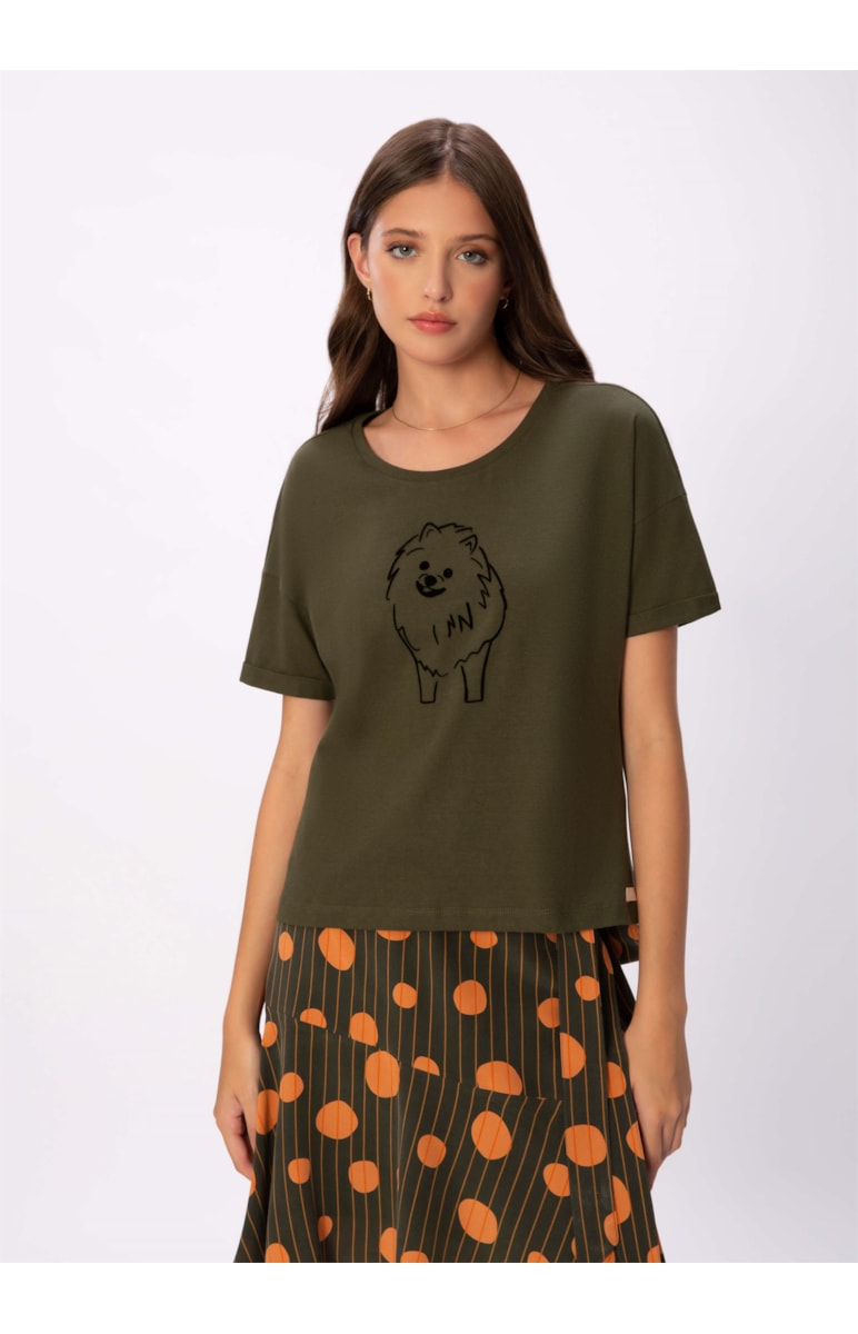 T-Shirt Gaia Musgo