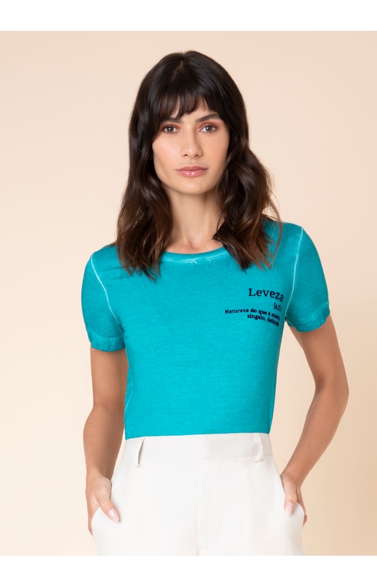 T-Shirt Leveza Verde Jade