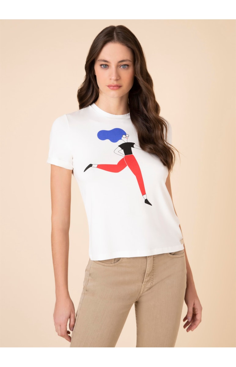 T-Shirt Love Revolution Iii Off White