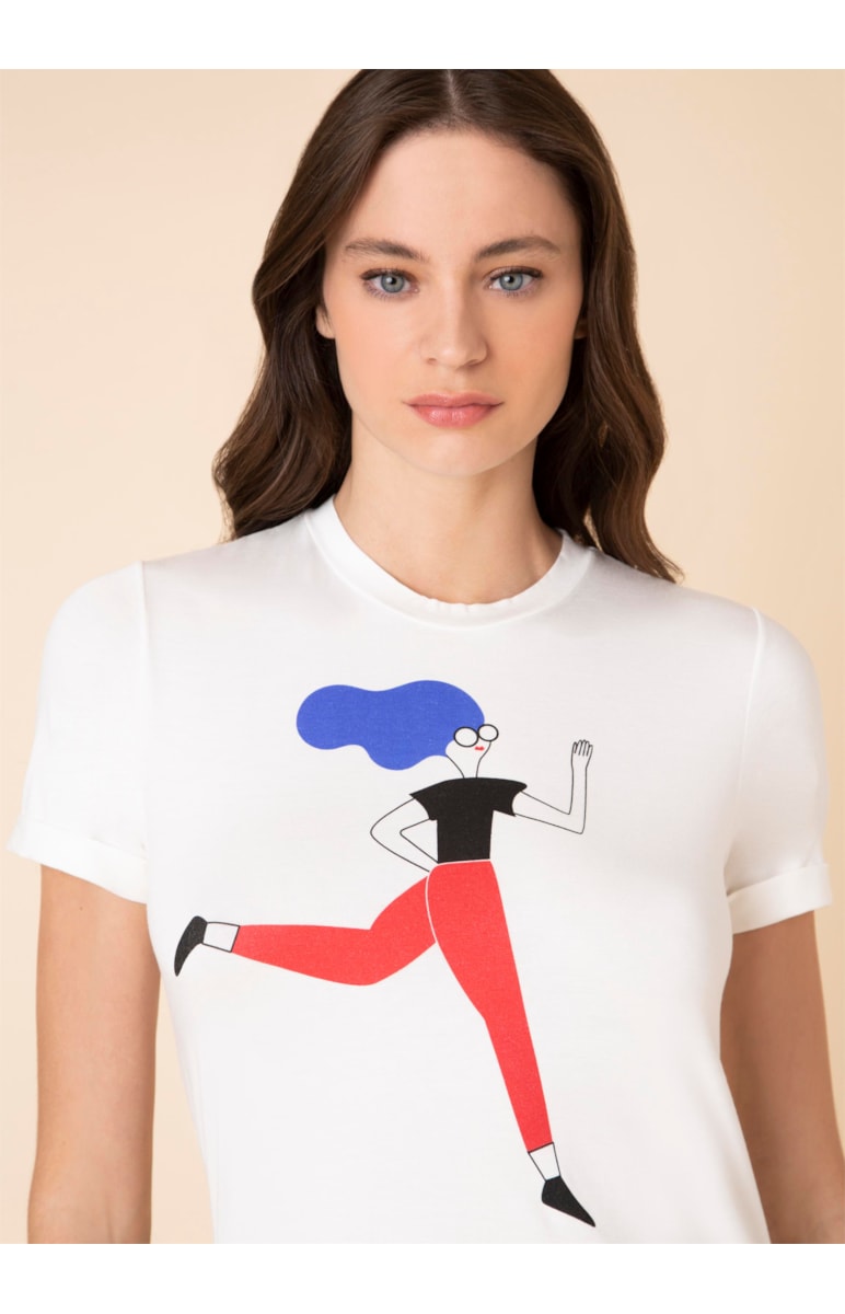 T-Shirt Love Revolution Iii Off White