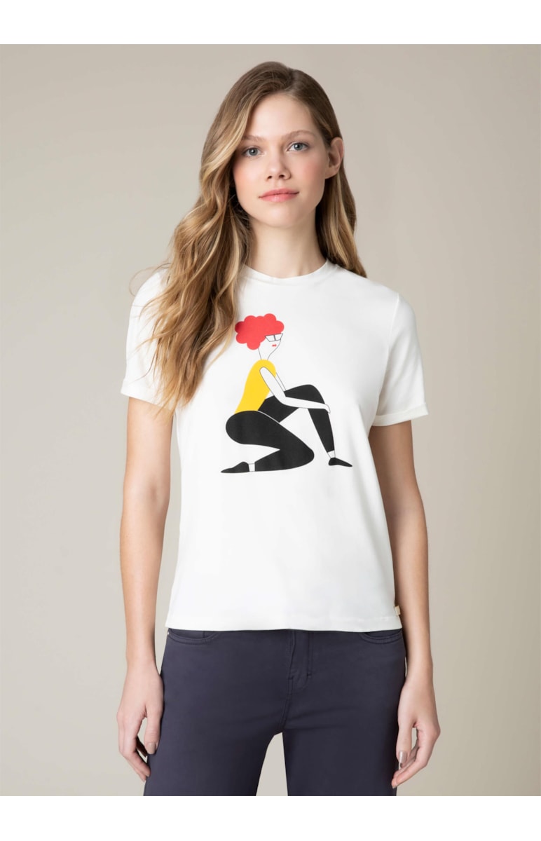 T-Shirt Love Revolution Off White