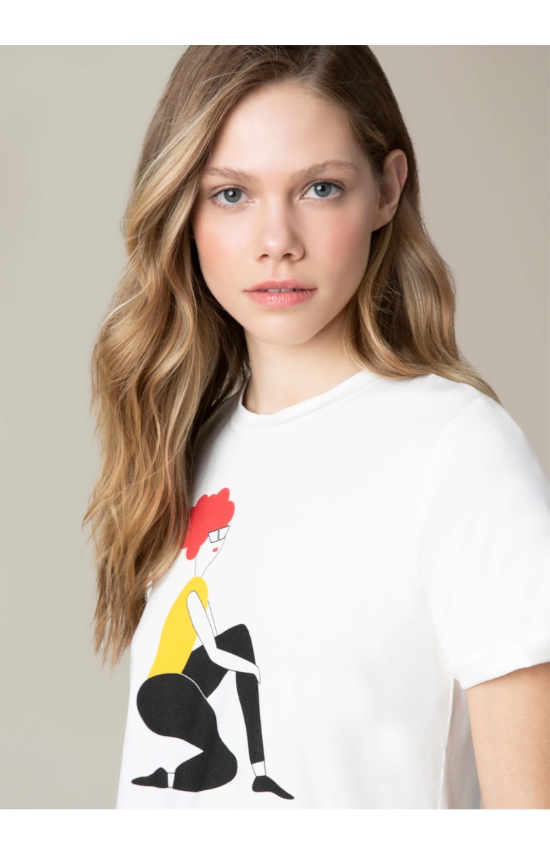 T-Shirt Love Revolution Off White