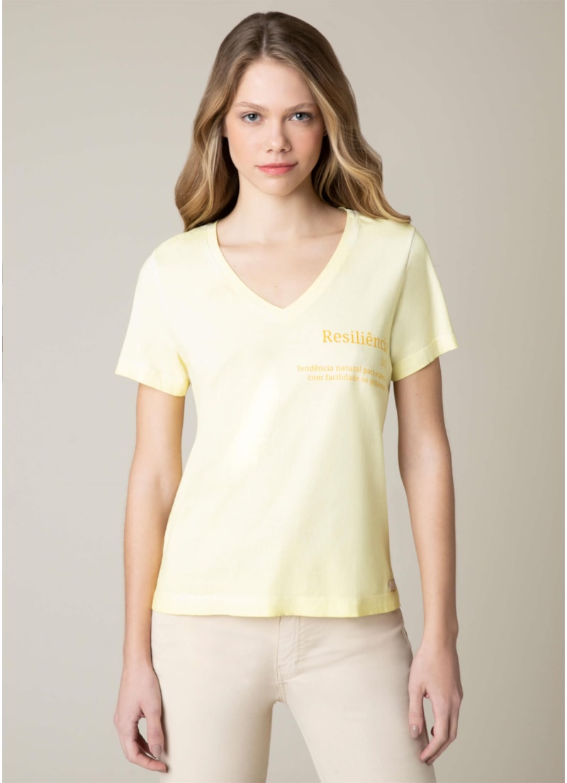 T-Shirt Resiliência Amarelo Lima