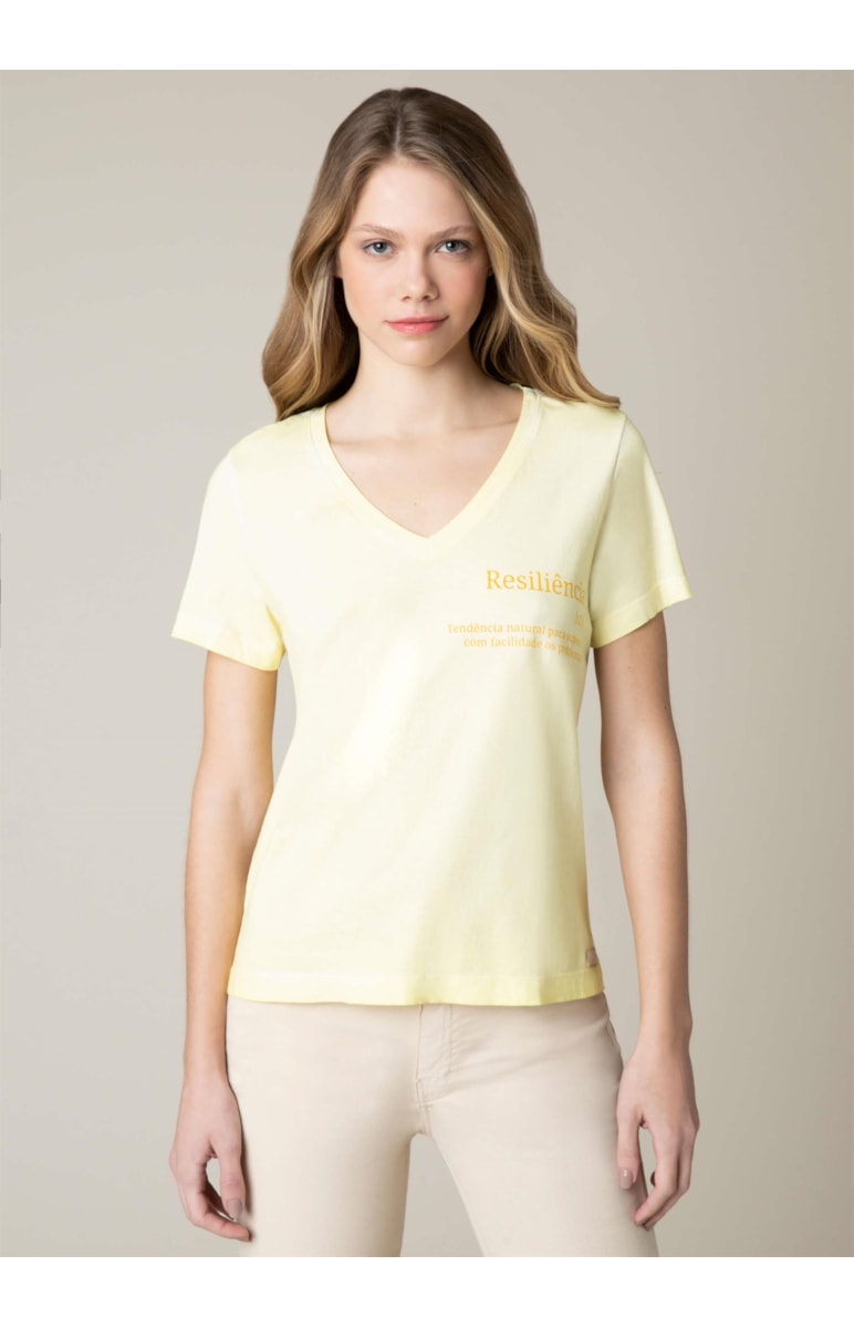 T-Shirt Resiliência Amarelo Lima