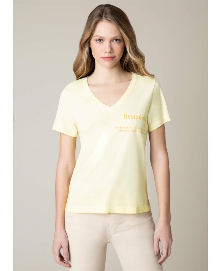 T-Shirt Resiliência Amarelo Lima