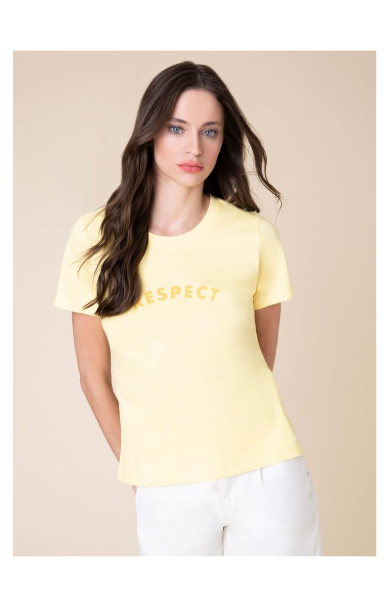 T-Shirt Respect Amarelo Claro