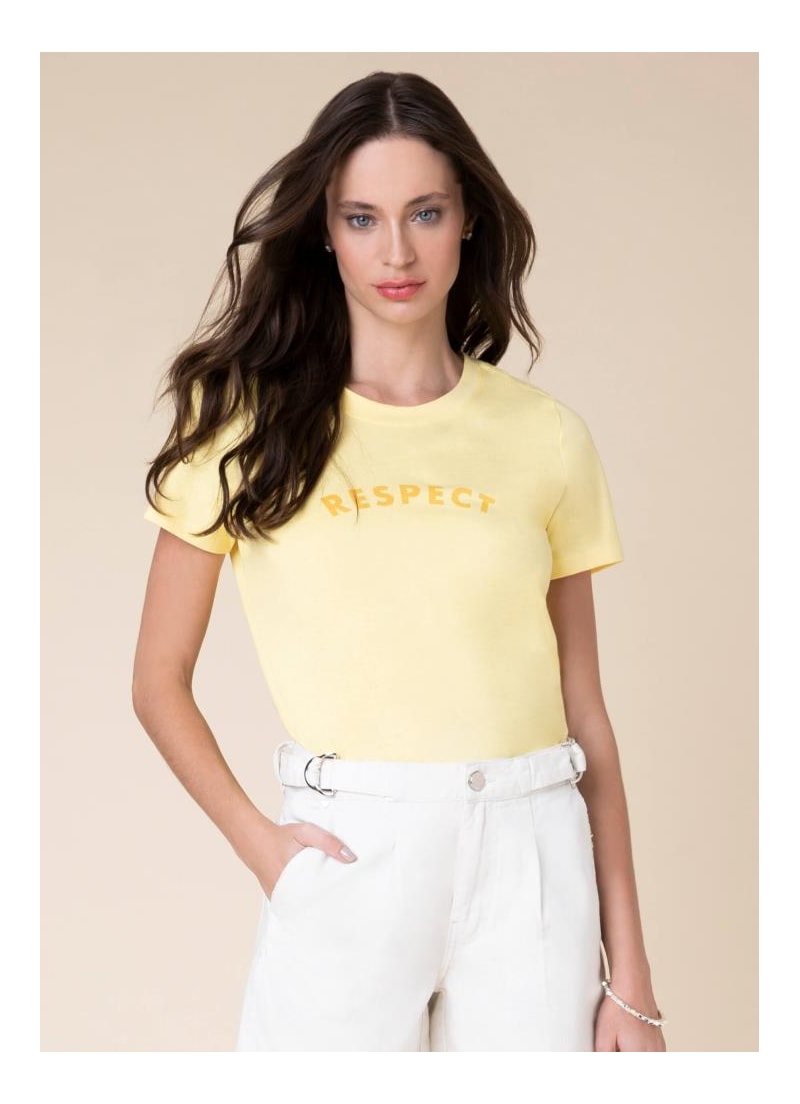 T-Shirt Respect Amarelo Claro