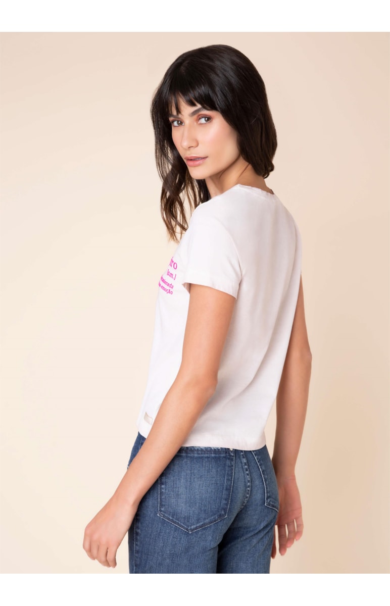 T-Shirt Suspiro Rosa Claro